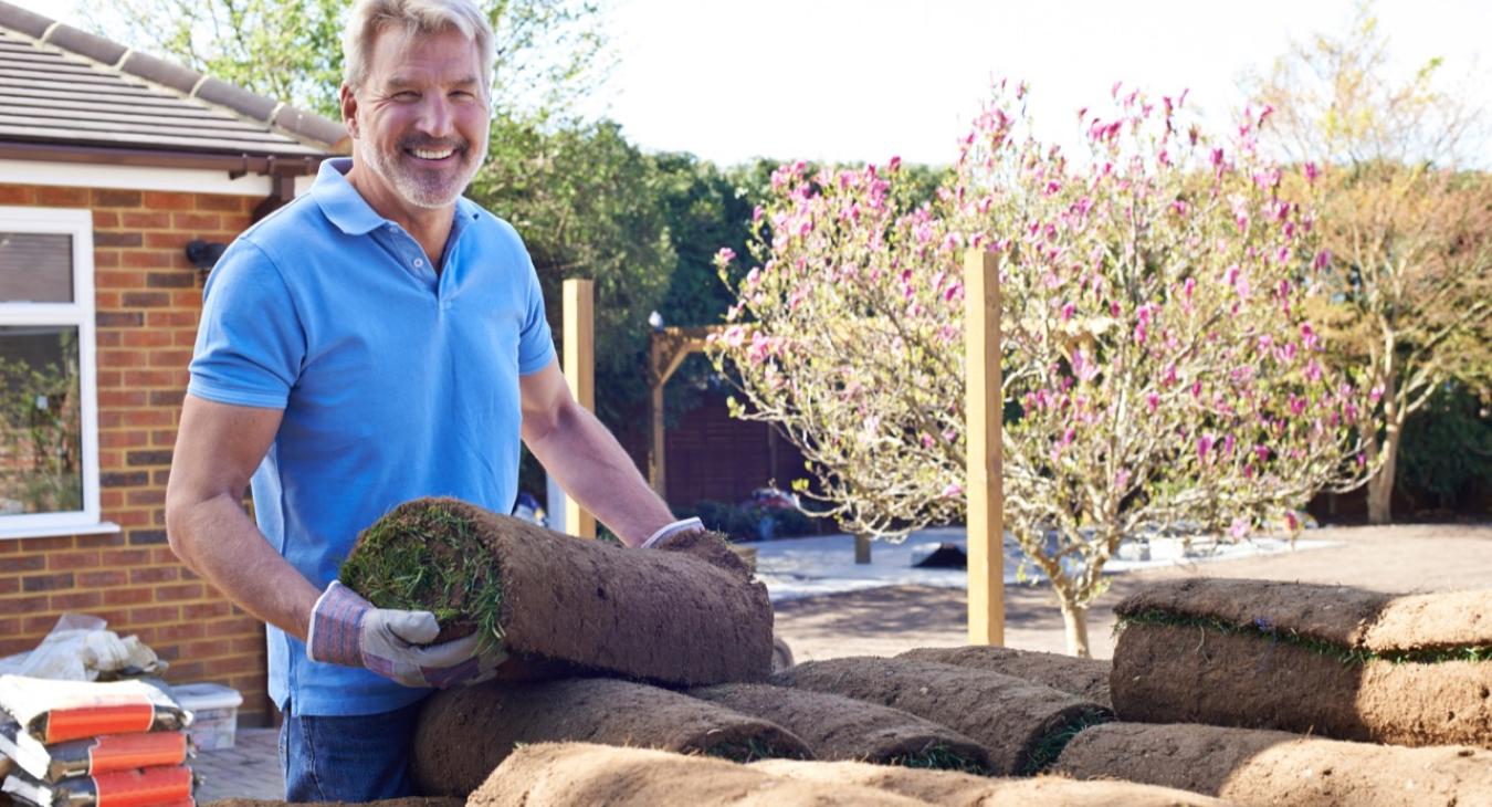 Pose de gazon en rouleaux 60 Oise